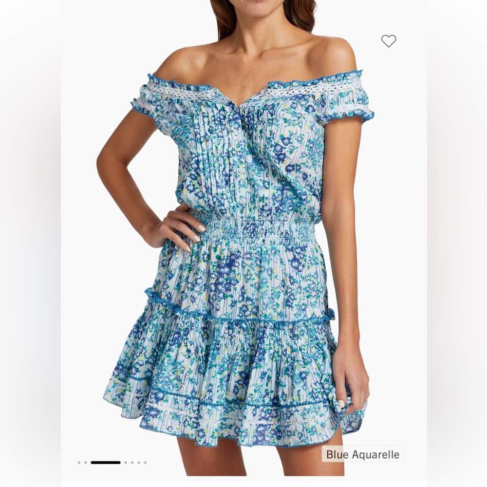 Poupette St. Barth Alba Off the Shoulder Mini Dress